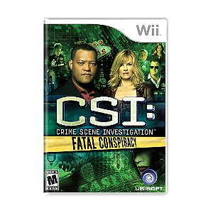 Jogo CSI: Crime Scene Investigation: Fatal Conspiracy - Wii
