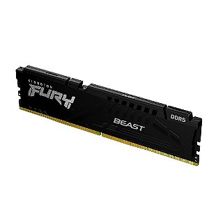 Memória Ram Fury Beast, 16GB, DDR5, 4800MHz, Preto - HyperX