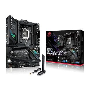 Placa Mãe Rog Strix B660-F Gaming Wifi Motherboard, LGA 1700 12ª Gen, DDR5, mATX - Asus
