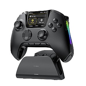 Controle Manba One V2, Preto, Wireless, RGB, Hall Effect Para IOS/Android/ Switch e PC