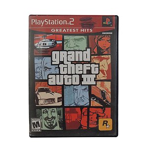 Jogo Grand Theft Auto III (GTA 3) - PS2 (Greatest Hits)
