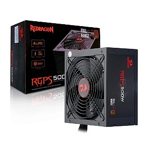 Fonte RGPS-500w, Full Range, 80 Plus Bronze - Redragon