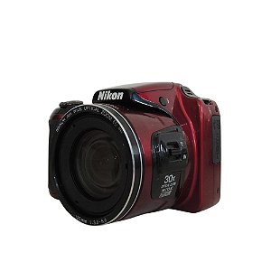 Câmera Coolpix L820, 16MP, Full hd, Vermelha - Nikon