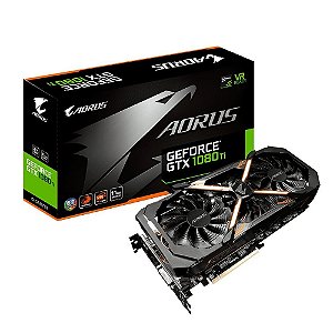 Placa de Vídeo Aorus NVIDIA GeForce GTX 1080 Ti WindForce, 11GB, GDDR5X, 352-bit - Gigabyte