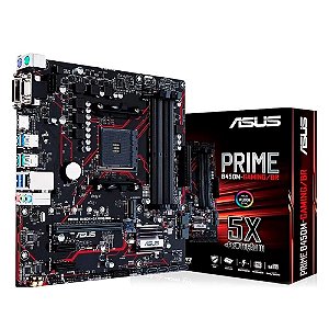 Placa-Mãe Prime B450M-Gaming/BR, AM4, DDR4, Mini ATX, PCIe, Ryzen 3000 - Asus