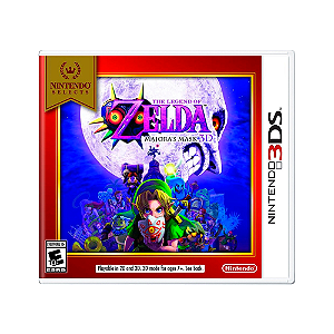 Jogo The Legend of Zelda: Majora's Mask 3D - 3DS (Nintendo Selects, Lacrado)