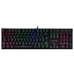 Teclado Mecânico Gamer Redragon Mitra, K551, RGB, Switch Blue, com fio - Redragon