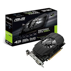 Placa de Vídeo Nvidia Geforce GTX 1050 Ti Dual-Ball Bearing Fan, 4GB OC, GDDR5, 128-bit - Asus
