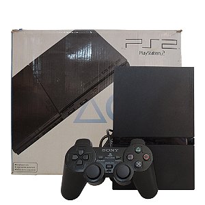 Console PlayStation 2 Slim Preto - Sony (Desbloqueado 1.93)