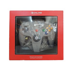 Controle Sem Fio Nintendo 64 Cinza - Nintendo Switch