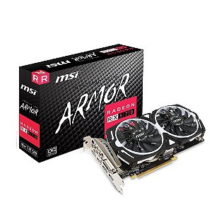 Placa de Vídeo AMD Radeon Armor RX 570 OC Edition, 4GB, Dual Fan, GDDR5, 256-bit - MSi