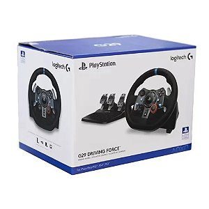 Volante Logitech Driving Force G29 - PS5, PS4, PS3 e PC