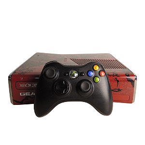 Console Xbox 360 Slim 320GB (Edição Gears of War 3) - Microsoft (Desbloqueio RGH)