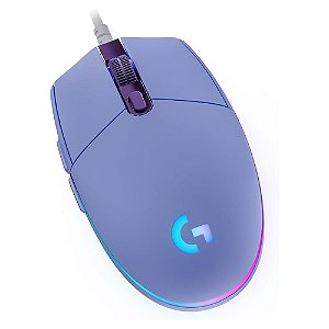Mouse Gamer RGB G203 LIGHTSYNC Com Fio Lilás - Logitech