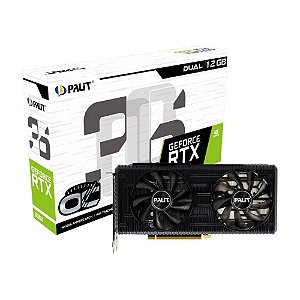 Placa de Vídeo Nvidia Geforce RTX 3060, 12GB, Dual Fan, GDDR6, 192-bit - Palit