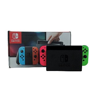 Console Nintendo Switch Neon Pink/Neon Green (Ver. 1) - Nintendo (Desbloqueado)