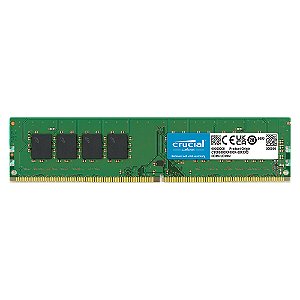 Memória Ram Crucial Desktop, 8GB, DDR4, 2400MHz