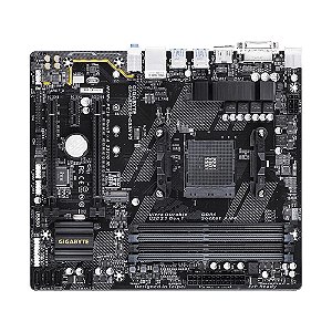 Placa Mãe GA-AB350M-DS3H V2, AMD 1ª a 5ª Gen, Socket AM4, DDR4, PCIe - Gigabyte