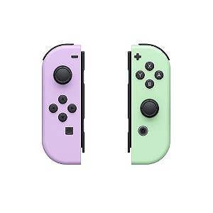Controle Nintendo Joy-Con (Direito e Esquerdo) Pastel Green e Pastel Purple - Switch