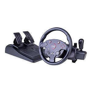 Volante & Pedal Force Driving Dazz - Xbox Series S/X, PS4, PS5, PS3 e PC