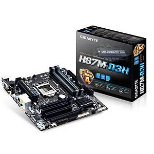 Placa Mãe H87M-D3H, Intel H87, Socket LGA 1150, DDR4 - Gigabyte