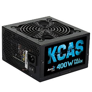 Fonte Kcas Full Range, 400w, 80 Plus White, ATX, Bivolt - Aerocool