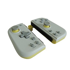 Controle Split Pad Compact Hori, Light Gray & Yellow - Nintendo Switch