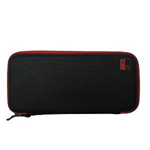 Case Protetora para Nintendo Switch Preto com Vermelho