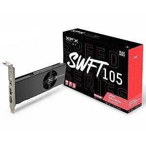 Placa de Vídeo AMD Radeon Swft 105 RX 6400 Speedster, 4GB, GDDR6, 64-bit - XFX