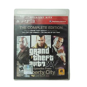 Jogo Grand Theft Auto IV & Episodes From Liberty City: The Complete Edition (GTA 4) - PS3 (Greatest Hits)