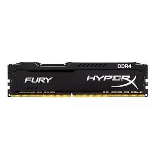 Memória Ram Gamer Fury Preta, DDR4, 8GB, 2400MHz - HyperX