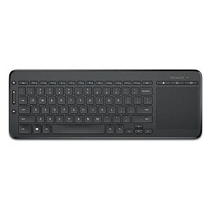 Teclado Sem Fio Microsoft All-in-One Media Com Touchpad Integrado