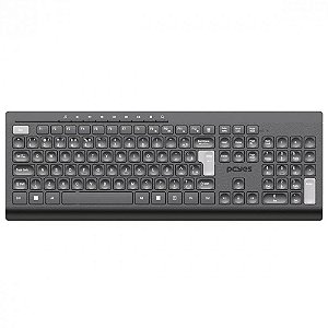 Teclado Soft Wireless Preto Sem Fio - PcYes