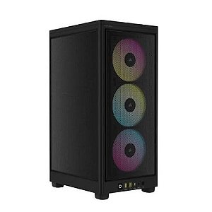 Gabinete Gamer 2000D Airflow, Mini-Tower, ITX, Sem Fans, Preto - Corsair