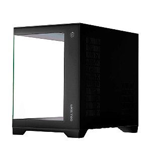 Gabinete Gamer Madrock, Micro-Tower, ATX, Vidro Lateral e Frontal, 4 Fans, Preto - Like. Tec