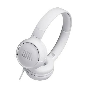 Headphone Tune 500 On-Ear P2, Com Fio, Branco- JBL (Lacrado)