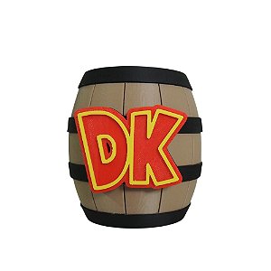 Barril do Donkey Kong Colorido Impresso 3D