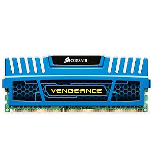 Memória Ram Vengeance Azul, DDR3, 4GB, 1600MHz - Corsair