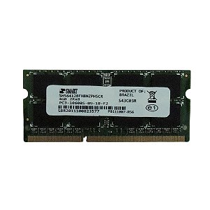 Memória Ram de Notebook PC3-10600S-09-10-F2, 4GB, DDR3, 1333MHz - SMART