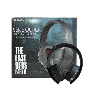 Headset Sony Gold (The Last of Us: Part ll) sem fio - PS4