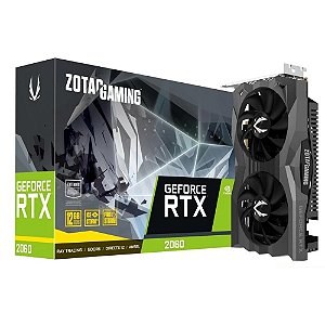 Placa de Vídeo Nvidia Geforce RTX 2060, Dual Fans, 12GB, GDDR6, 192-bit - Zotac