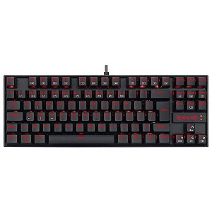 Teclado Mecânico Gamer Kumara Preto com fio - Redragon