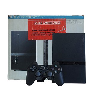 Console PlayStation 2 Slim Preto - Sony (Desbloqueado 1.53)