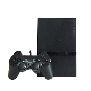 Console PlayStation 2 Slim Preto - Sony (Desbloqueado 1.53)