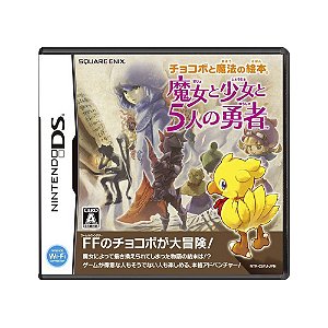 Jogo Chocobo to Mahou no Ehon: Majo to Shoujo to Go-nin no Yuusha - DS (Japonês)