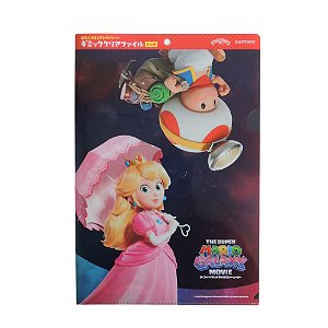 Pasta promocional Mario Galaxy Movie: Princesa Peach e Toad - Suntory Craft Boss