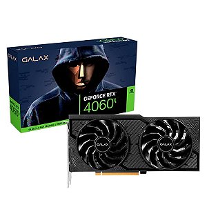 Placa de Vídeo GeForce RTX 4060, 1-Click OC 8GB , GDDR6 128-bit - Galax