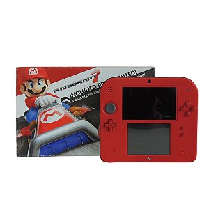 Console Nintendo 2DS Vermelho: Edição Mario Kart 7 - Nintendo