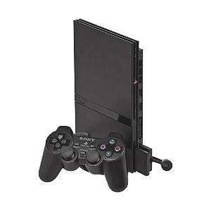 Console PlayStation 2 Slim Preto - Sony (Desbloqueado 1.53)