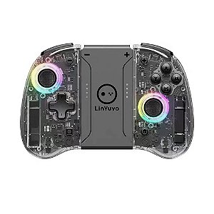 Controle Split Pad Pro Transparente Para Nintendo Switch - LinYuvo
